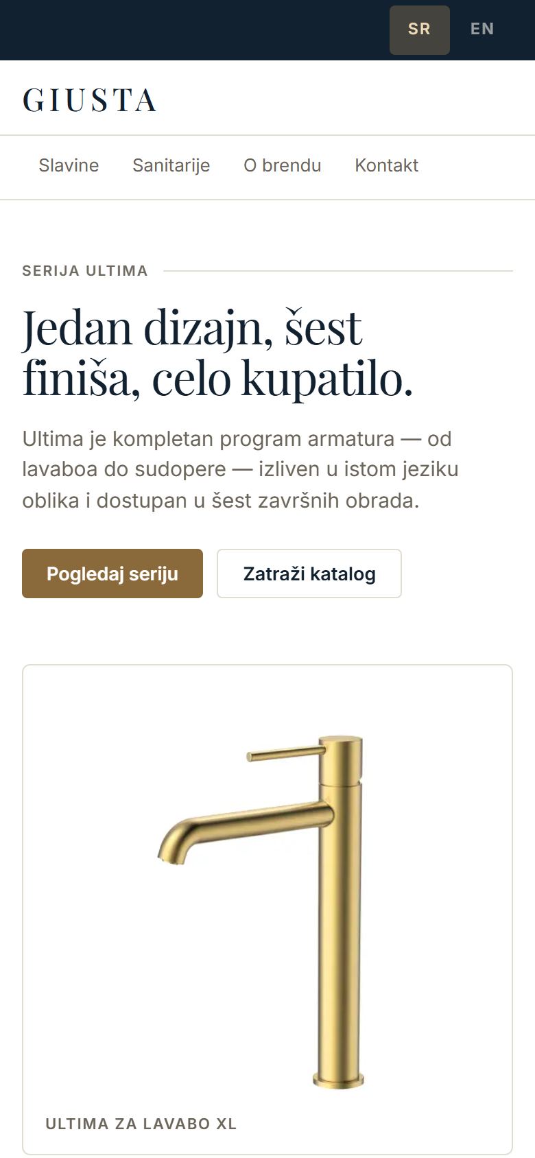 giusta.rs na telefonu